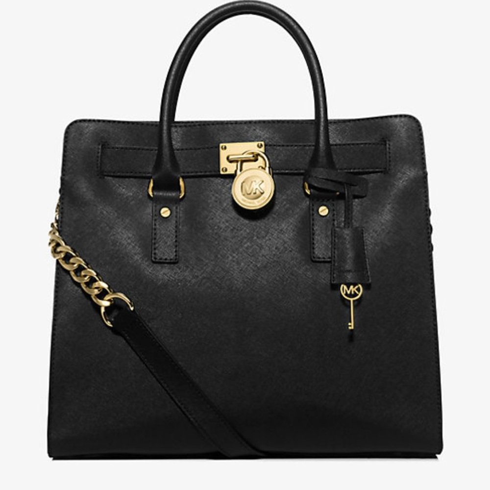 MICHAEL KORS Hamilton Large Saffiano Leather Handbag